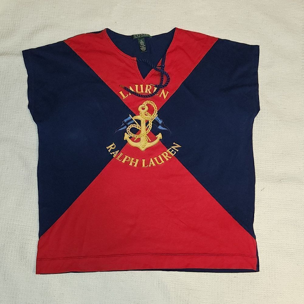 Ralph Lauren vintage sailing Anchor  top
